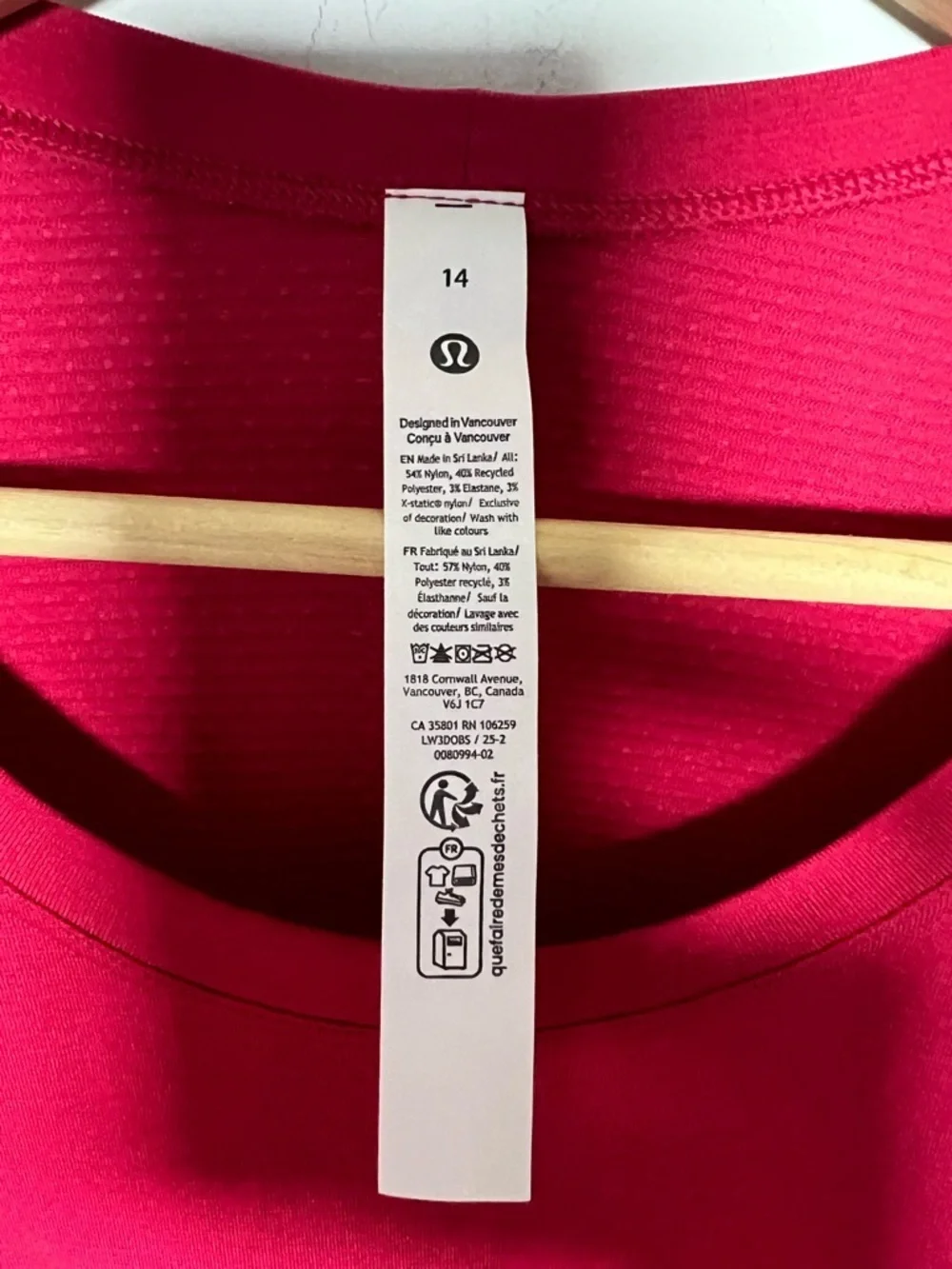 lululemon Swiftly Tech Long-Sleeve Shirt 2.0 Waist Length Pink Dragonfruit 2025 - Picture 4 of 11